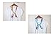 4 Pairs Narrow Handbag Handle Wrap Ribbon Neckerchief Scarf for Women (H Style)