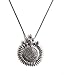 Sansar India Silver Plated Oxidised Metal Antique Boho Chain Ganesha Sundial Pendant Indian Necklace Jewelry for Women