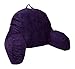 Purple Microsuede Bed Rest Reading Pillow & Support Bed Backrest Pillow With Arms - Bedrest Pillow, Bed Rest Lounger Makes A Comfy And Therapeutic Cuddle Buddy, Bed Pillow For Sitting Up
