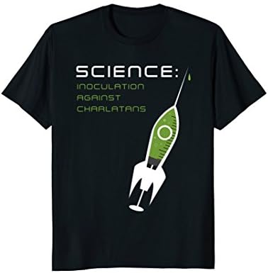 Mens Neil deGrasse Tyson Science Inoculation Quote T-Shirt XL Black