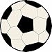 Furnish my Place Soccer Round Play Area Rugs for Kids | Round Shaped | Kindergarten Classrooms and Playrooms | Contemporary | Multicolor | (Soccer 3'3