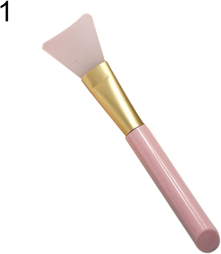 yingyue Portable Soft Silicone Facial Mask Brush DIY Facial Mask Skin Face Care Make Tool Pink