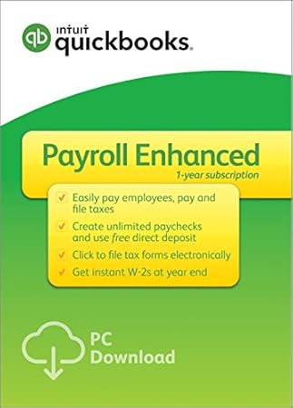 QuickBooks Desktop Payroll Enhanced 2018 [PC Download]