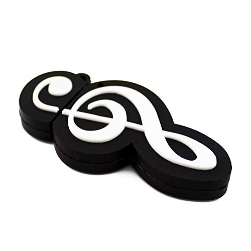 CHUYI Cartoon Music Note Shape 32GB USB 2.0 Flash Drive Date Storage Pen Drive Memory Stick Pendrive Thumb Drive Gift