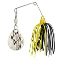 Strike King Mini-King Spinnerbait - Single Colorado Diamond Blade (Yellow Head Black/Yellow Skirt, 0.125-Ounce)