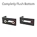 HIIMIEI Barn Door Floor Guides 2 Pack, Heavy Duty Sliding Barn Door Floor Guide Stay Roller Guide Flush to Floor