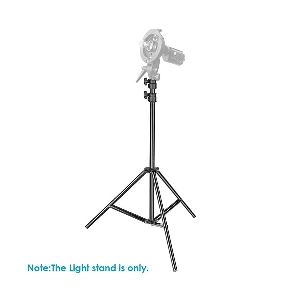 Neewer 2 Stück Lichtständer - metallischer einstellbarer 92-200 Zentimeter Schwer Duty Unterstützungsständer für… – Bild 4