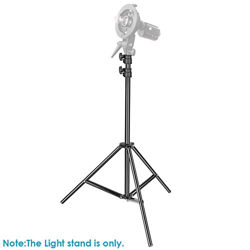 Neewer 2 Stück Lichtständer - metallischer einstellbarer 92-200 Zentimeter Schwer Duty Unterstützungsständer für… – Bild 4