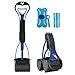 CO-Z Pet Pooper Scooper for Small and Large Dog, Portable Poop Scoop with Long Foldable 24” Ergonomic Handle Waste Bag Dispenser Pick Up on Multiple Surfaces Like Grass, Dirt, Gravel