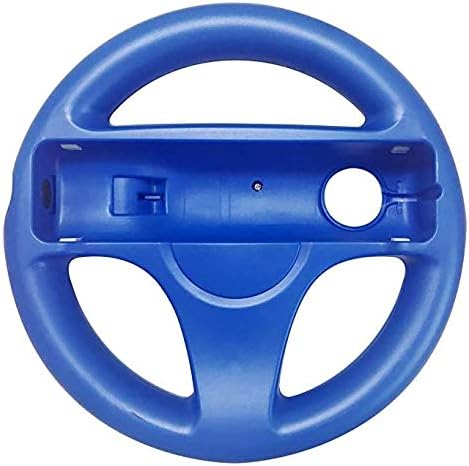 DOYO 1 Pack Blue Wheel Steering Wii Controller Design Stand Mario Kart Racing Game Steering Wheel Stand for Wii Game Controller