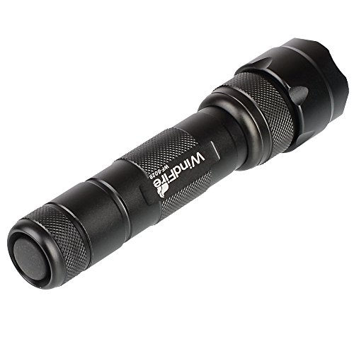 WindFire Wf-502b Cree Xm-l2 T6 LED 1000 Lumens 1 Mode Tactical Flashlight with Pressure Tail Switch, Rail Barrel Mount ,18650 Rechargeable Batteries and AC Charger A Completed Hunting set