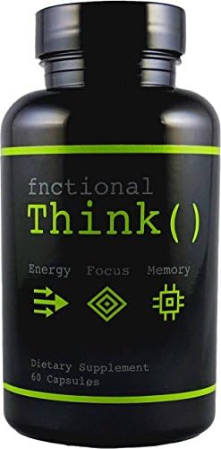 Fnctional Think() Nootropic Supplement for Concentration, Memory, and Mental Energy (60 Count)