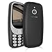 kwmobile Crystal Case Compatible with Nokia 3310 3G 2017 / 4G 2018 - Soft Flexible TPU Silicone Protective Cover - Black/Transparent