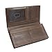 Mens Long Wallet with Checkbook Holder - RFID Blocking Leather Checkbook Wallet