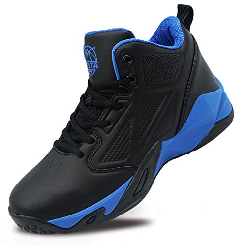 Beita Girls Basketball Shoes Boys High Tops Sneakers Athletic Trainers Shoes for Big Kids, Children, Teens, Boys, Professional Anti-Skid & Durable for Indoors & Outdoors BlackBlue