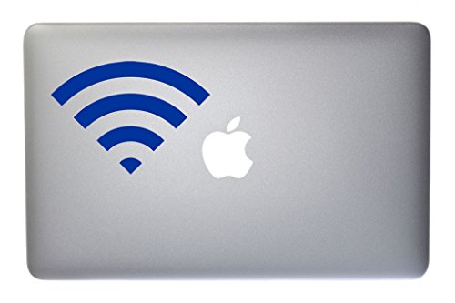 Wifi Icon Vinyl Decal for Macbook, Laptop or other device 5 Inch (traffic blue)