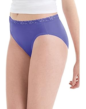 Women's Nylon Hi-Cut Panties 6-Pack
