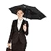 Travel Umbrella, Unimi Compact Lightweight Folding Umbrella - Mini Umbrella- 210T Micro-weave Fabric -Teflon Coating-Auto Open Close -8 Ribs -Black