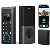 eufy Security Video Smart Lock E330 with Rechargeable Battery, 3-in-1 Camera+Doorbell+Fingerprint Keyless Entry Door Lock, Smart Built-in Wi-Fi Deadbolt for Front Door, Auto Lock, 8 GB Storage