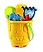 Summer Fun 6 Piece Children's Kid's Mini Toy Beach/Sandbox Tool Play set, Comes with Watering Bucket, Hand Tools, Sand Molds (Colors May Vary)