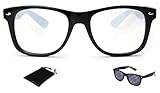 Zonez Premium Diffraction Glasses - Neon Color Options, High Quality Clear Lens with Glowing Holographic Rainbow Prism Effects - Rave Accessories, Light Shows, Party Favors