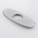 KES 6-Inch Sink Faucet Hole Cover Deck Plate Escutcheon for Bathroom or Kitchen Single Hole Mixer Tap, Polished Chrome, PEP1S15