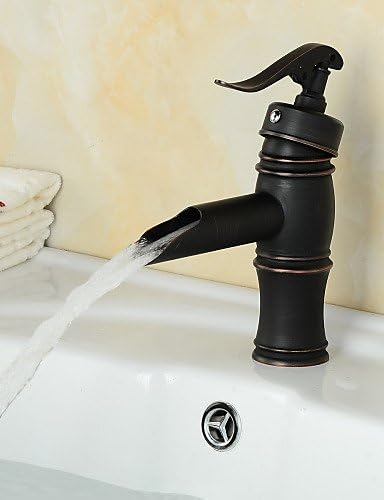 Contemporánea bronce poign funciona sala de grifo de fregadero huil