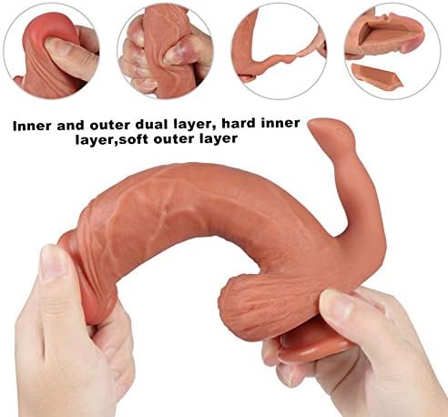 Lovemc 8.46in Lifelike Huge Women Personal Relax Pleasant Toy High Quality Silicone Material Lovemc