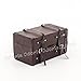 Odoria 1:12 Miniature Vintage Suitcase Chest with Leather Belt Dollhouse Accessories