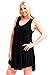 Modern Kiwi® Solid Basic Asymmetric Plus Size Tank Tunic Dress (1X-4X)