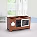 Artinova Wooden Pen Cup Office Supplies Desk Organizer Pen and Pencil Holder Stationery Storage Box with Calendar for The Desk ARTA-0006W …