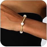 Awinesn Pearl Blessing Bracelet for women Pearl Bracelet Stretch Bracelet Jewelry Set for Women Birthday Wedding Party