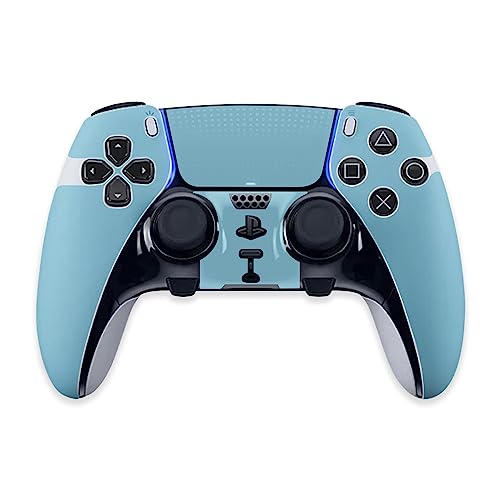 MightySkins Skin Compatible with PS5 DualSense Edge Controller - Solid Baby Blu…