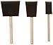 Katzco Poly Foam Brushes with Wooden Handles - 25 Pack for Any Professional Paint Job, Oil Stain, Watercolor, Art & Craft Project - Use for Professional and Amateur Projects
