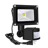 Z Motion Sensor Flood Lights Outdoor,10W Induction