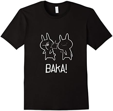 Mens Baka T-Shirt For True Otakus Anime Fans 3XL Black