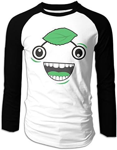 LOVEGIFTTO Mens Guava Juice Logo Long Sleeve Comfort Raglan Tee Shirt Medium