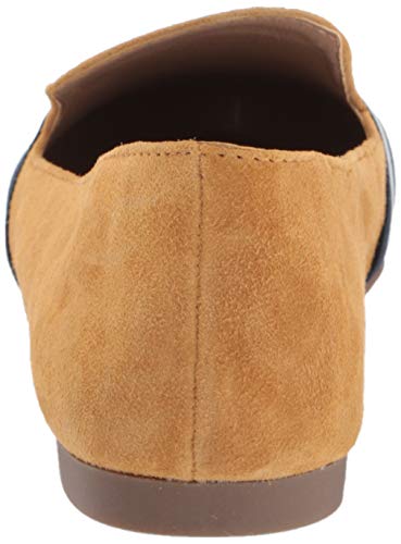 nema mustard suede leather striped loafers