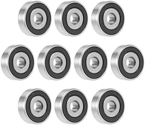 ZCHXD 638-2RS Deep Groove Ball Bearing 8x28x9mm Double Sealed Chrome Steel Bearings 10-Pack