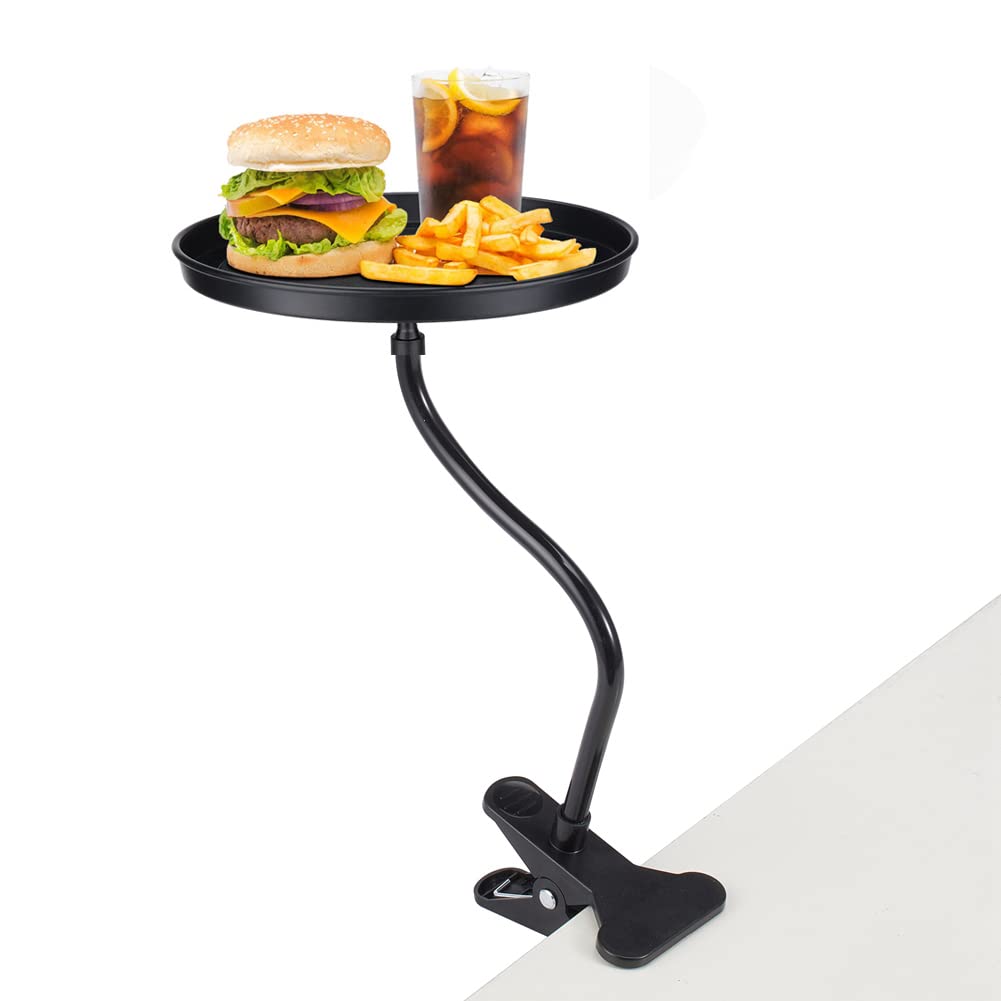 Blueshyhall Car Bracket Food Tray, Travel Food Drink Beverage Table Cup Holder 360-degree Swivel Dining Table Clip