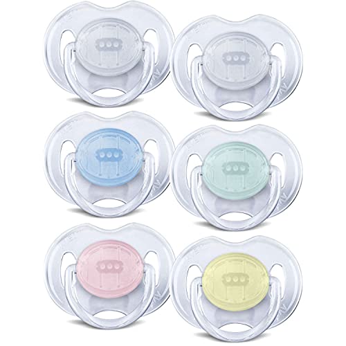 Philips AVENT Translucent Orthodontic Infant Pacifier, Clear, 06