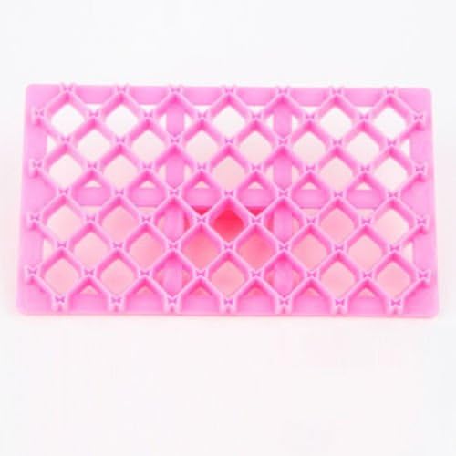 Silicone 46 Rhombus Cake Chocolate Cookies Baking Mould Ice Cube Soap Mold Tray (Bow Knot)