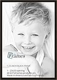 ArtToFrames 23x33 inch Black Satin with Raw Edges Picture Frame, 2WOM0066-76808-890R-23x33