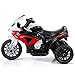 Costzon Kids Ride on Motorcycle, 6V Battery Powered 3 Wheels Motorcycle Toy for Children Boys & Girls, Electric Ride on Motorcycle w/Headlights &Music, Pedal (Red)
