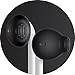 EarSkinz EarPod Covers (ES2) - Jet Black - for Apple iPhone X / 8/7 / 6S / 6 / 5S / 5SE / 5C / 5