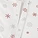 Amazon Brand – Pinzon Cotton Flannel Duvet Cover - King, Falling Snowflake Merlot
