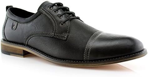 Ferro AldoCharles MFA19569L Mens Classic Captoe Lace Up Oxford Casual Dress Shoes