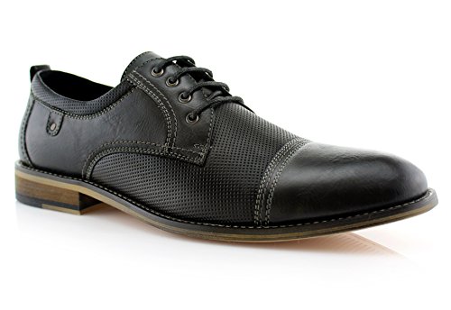 Ferro AldoCharles MFA19569L Mens Classic Captoe Lace Up Oxford Casual Dress Shoes