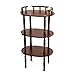 Home Source Industries AF9712 Decorative Phone Stand with 3 Shelves, Mahogany