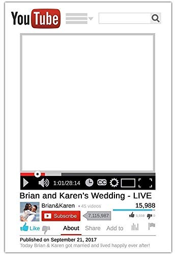 Selfie Frame Social Media Photo Frame DIY Booth Prop Party Customized Poster